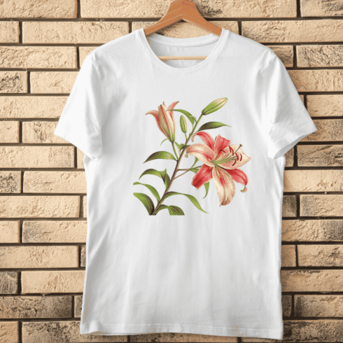 Natural Lily T-Shirt Design cover image.