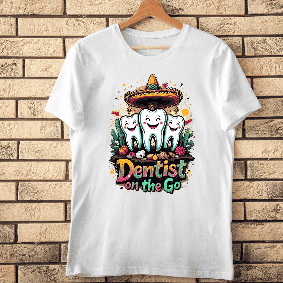 Dentist on the Go Cinco de Mayo T-Shirt Design cover image.