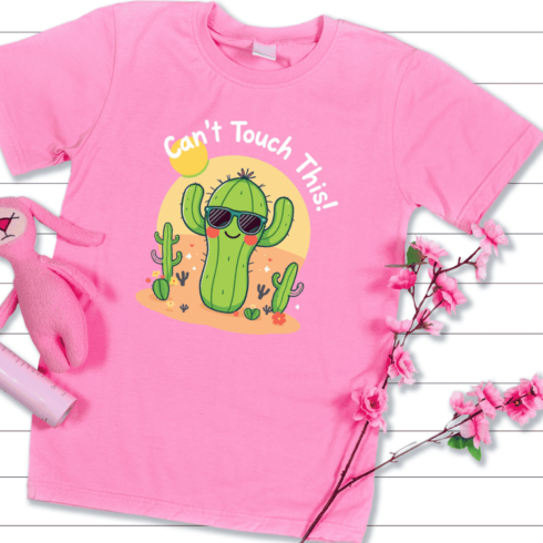 Can't Touch This Cactus T-shirt Design cover image.