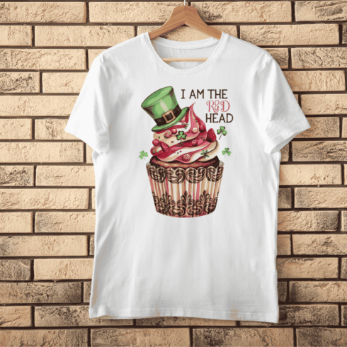 Irish Red Head Humor T-shirt Design cover image.