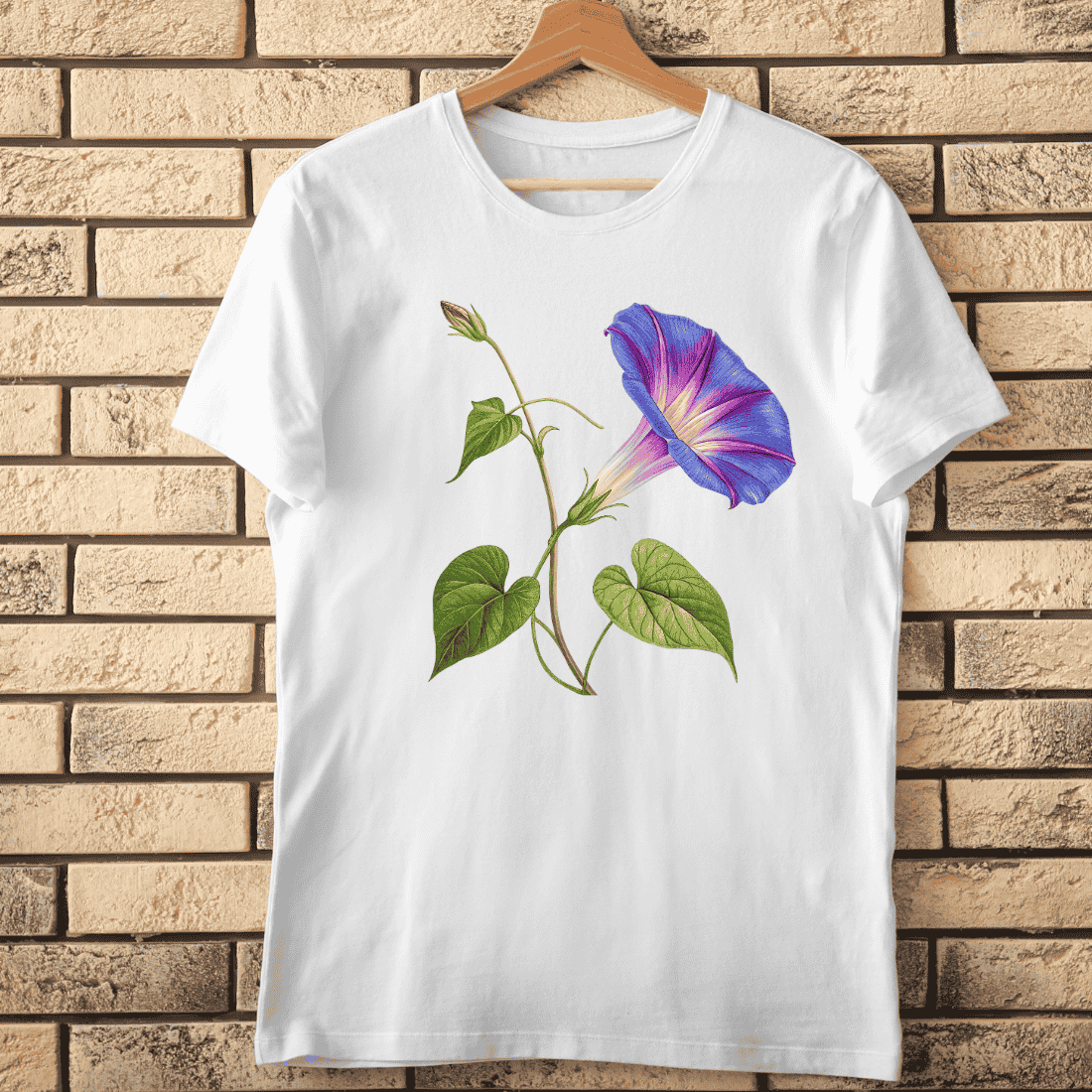 Morning Glory Flower T-Shirt Design cover image.