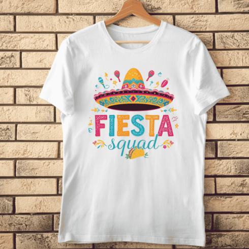 Fiesta Squad Cinco de Mayo T-Shirt Design cover image.