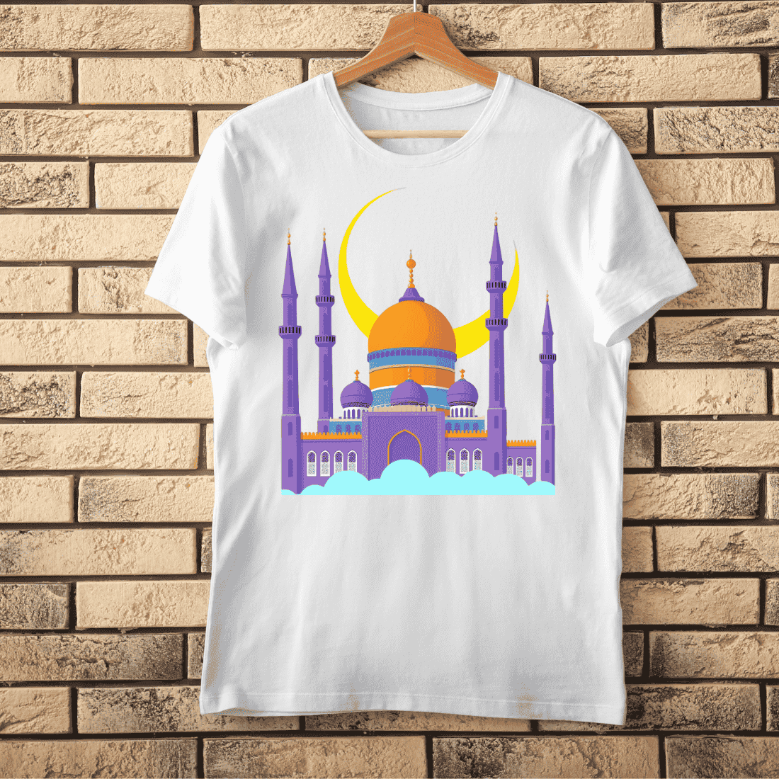 Ramadan Kareem Mosque T-shirt Design cover image.