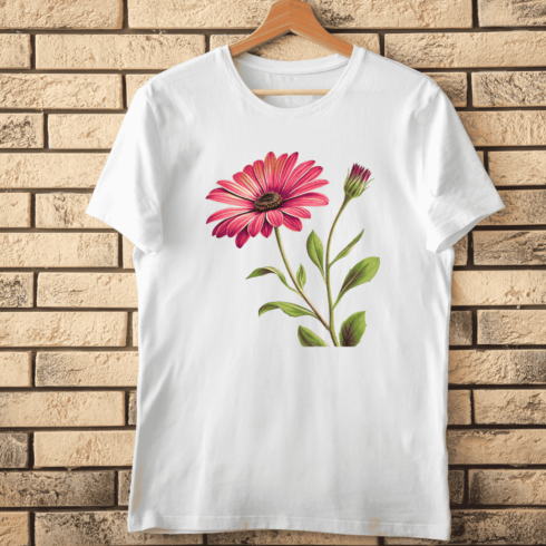 Daisy Flower T-Shirt Design cover image.