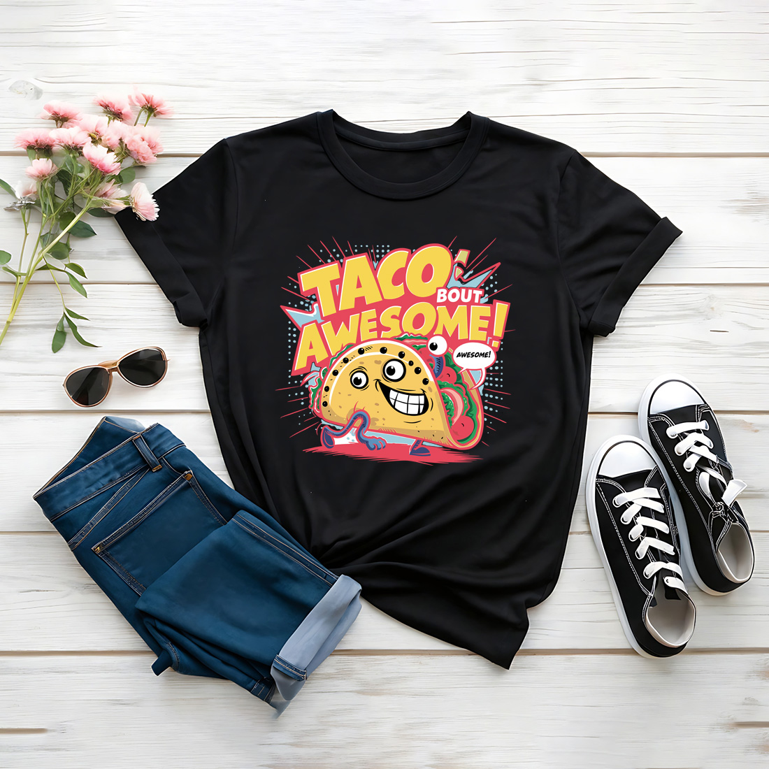 taco about awesome graphic design 9 masterbundle flat t shirt 969