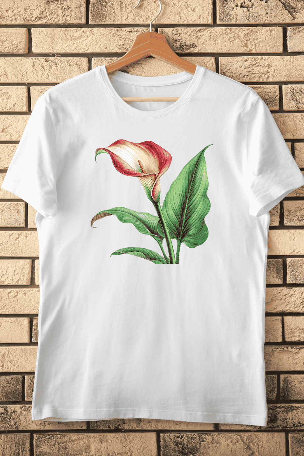 Calla Lily T-Shirt Design pinterest preview image.