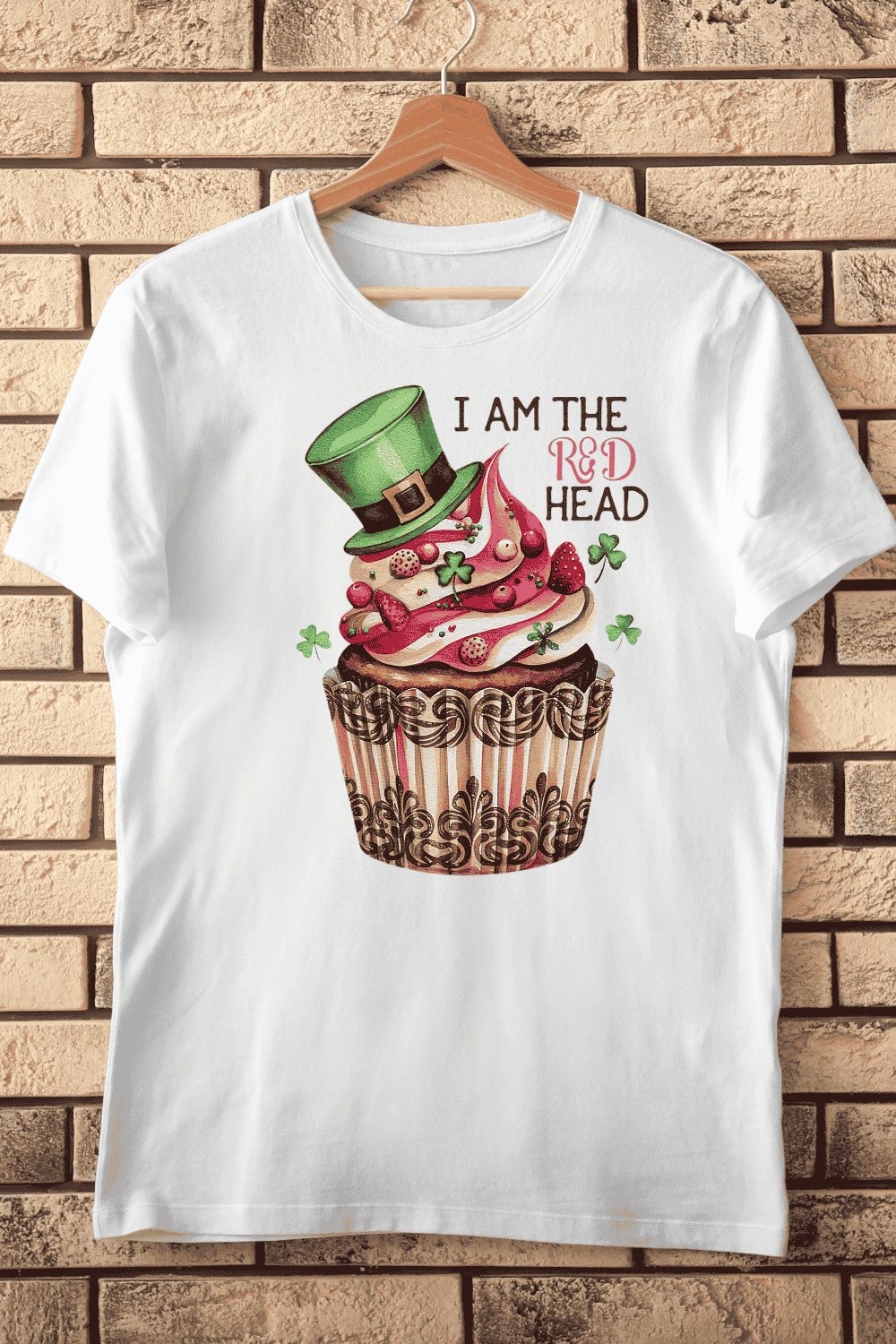 Irish Red Head Humor T-shirt Design pinterest preview image.