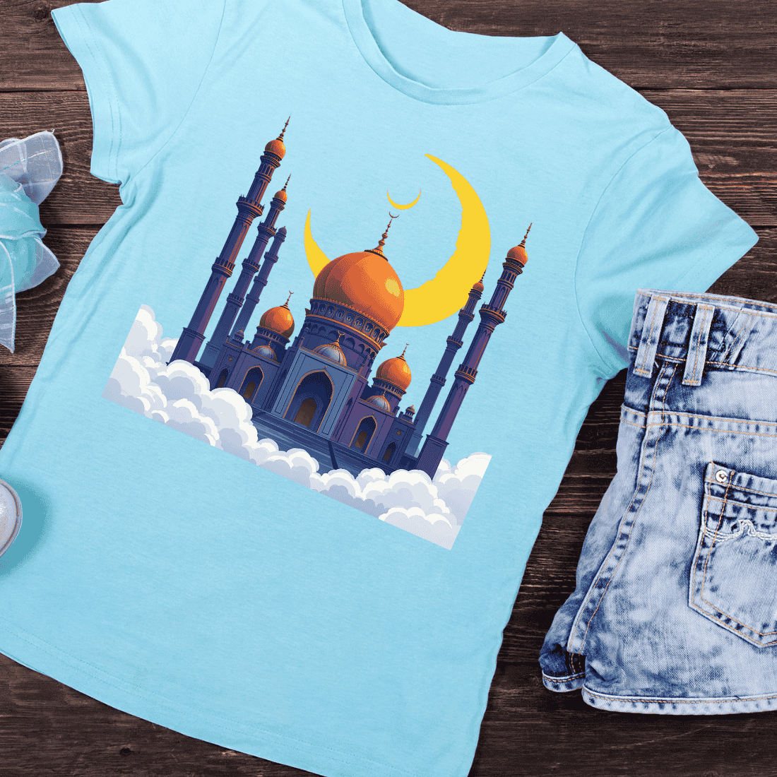 Religious Islamic T-shirt Design preview image.