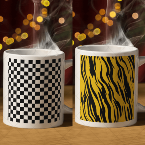 4 Colourfull mug mockups cover image.