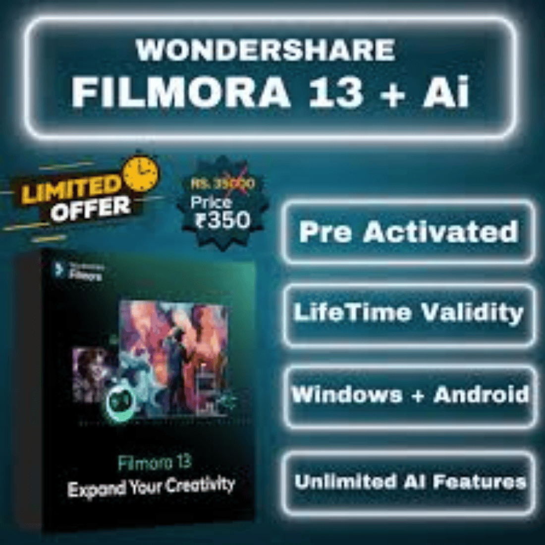 Wondershare Filmora 13 preview image.