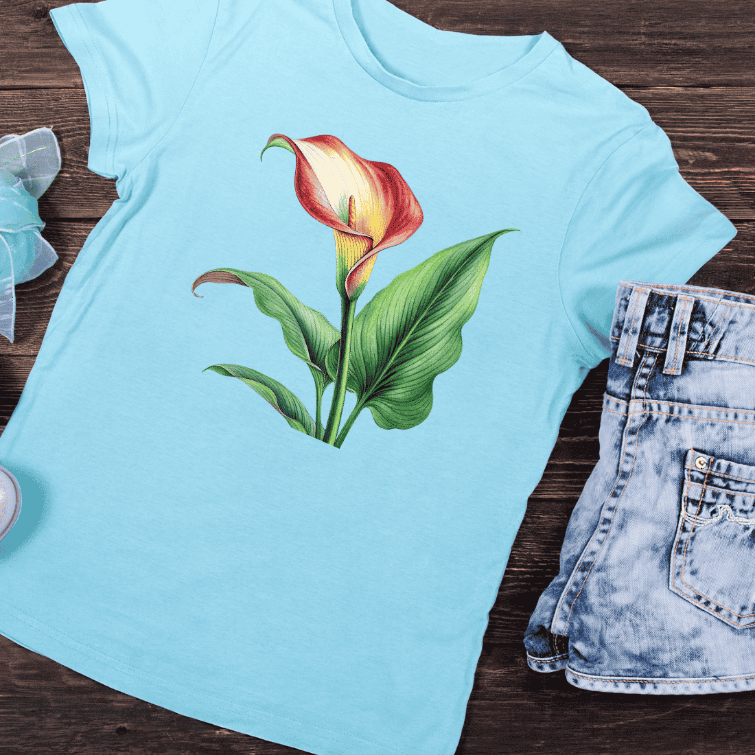 Calla Lily T-Shirt Design preview image.