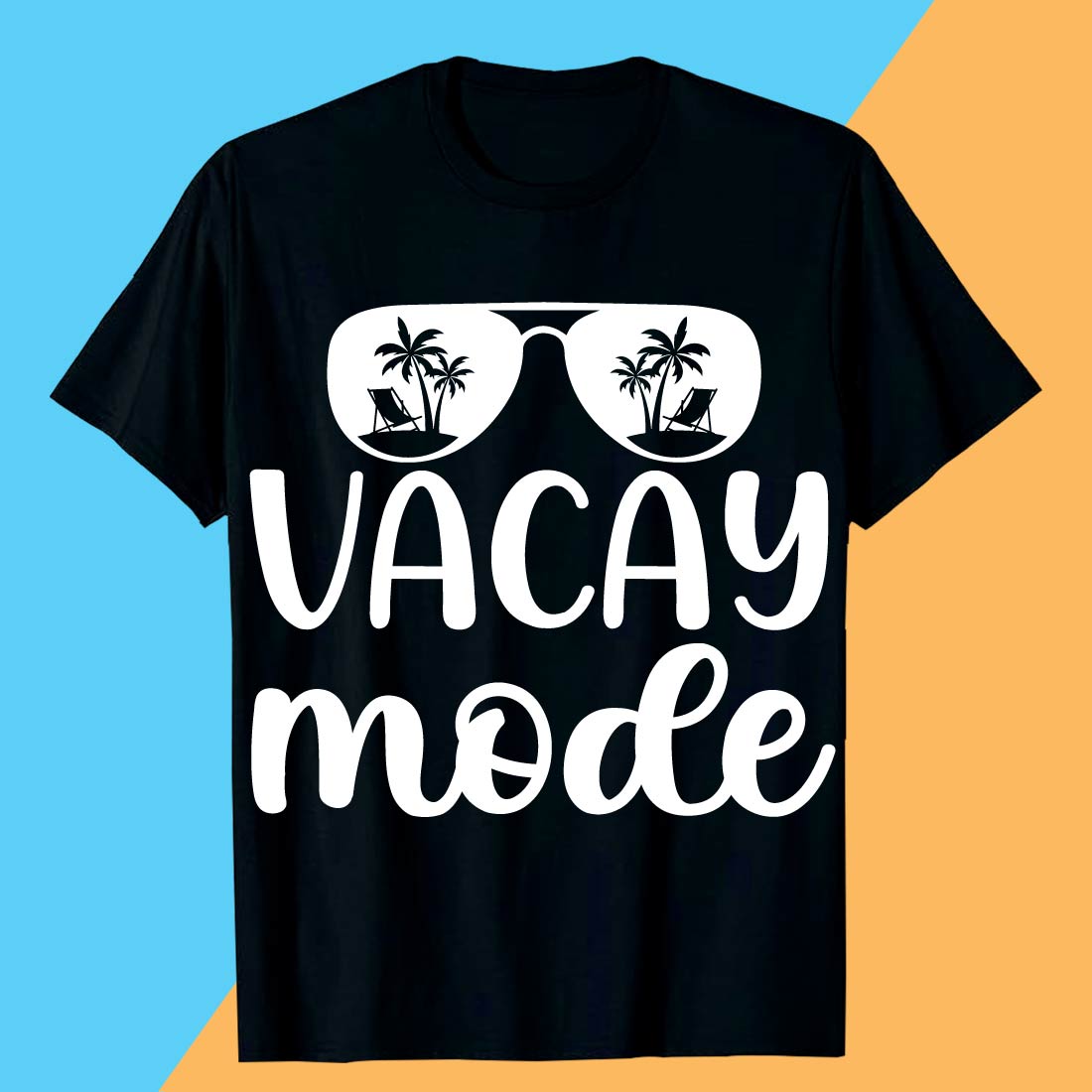 Vacay Mode Summer SVG T shirt Design preview image.