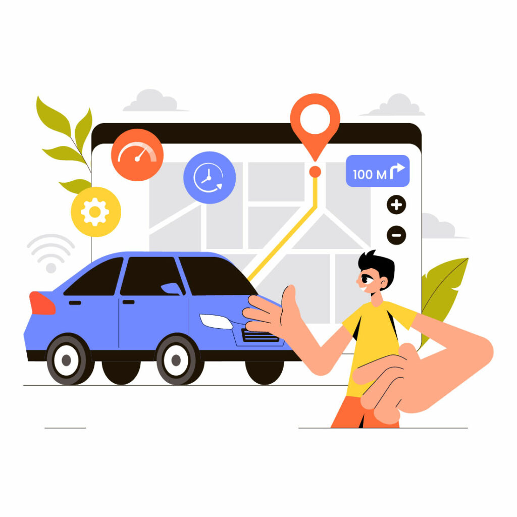 9 Smart Vehicle Tracking Illustration - MasterBundles