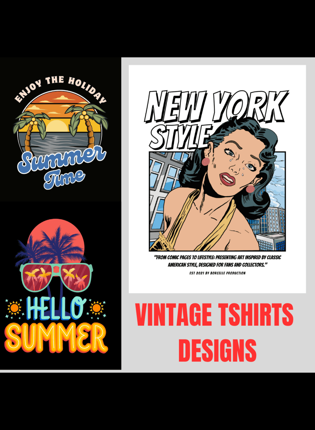 Vintage tshirts 3 designs pinterest preview image.