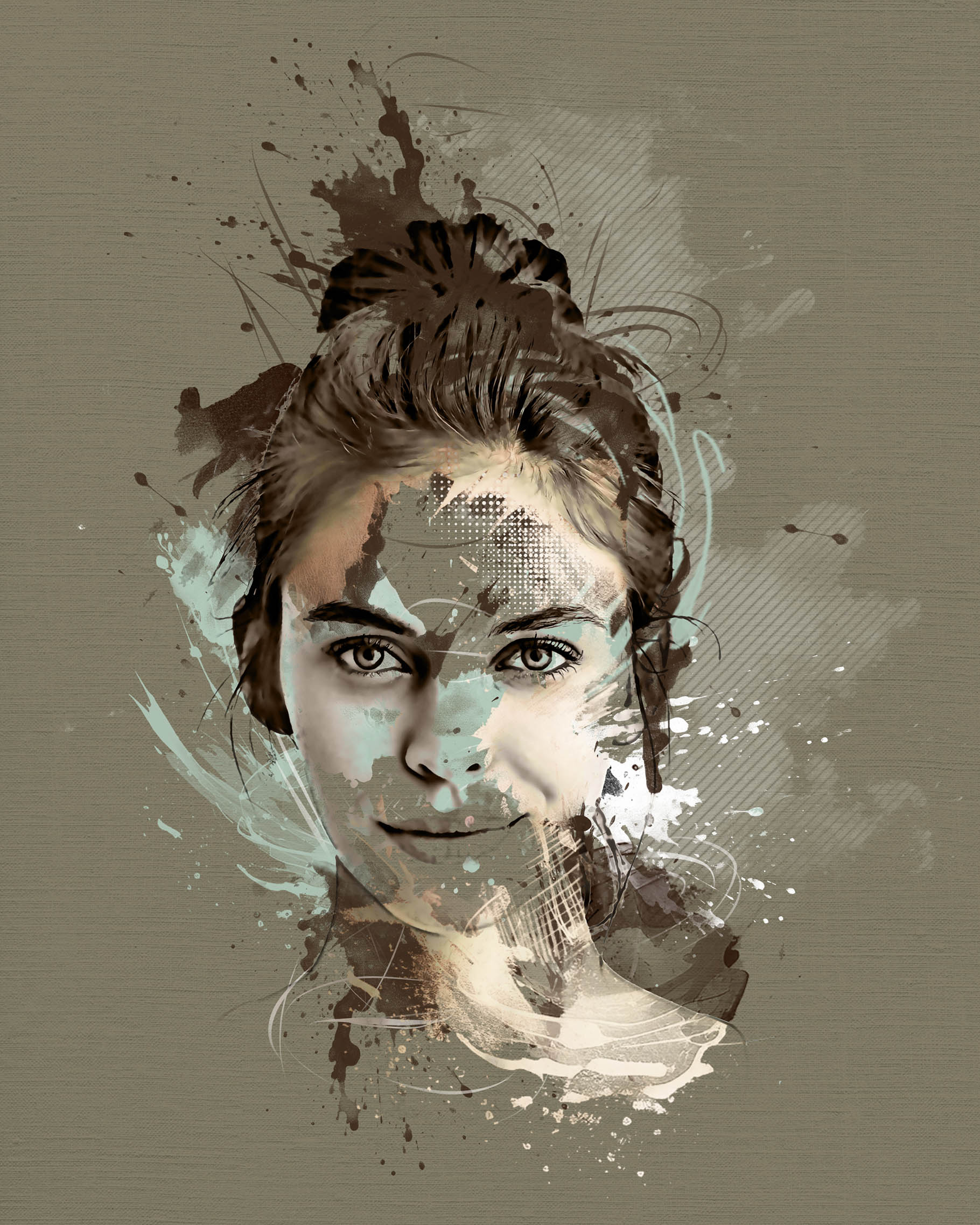 wall art portrait photoshop photo effect 31 a 88