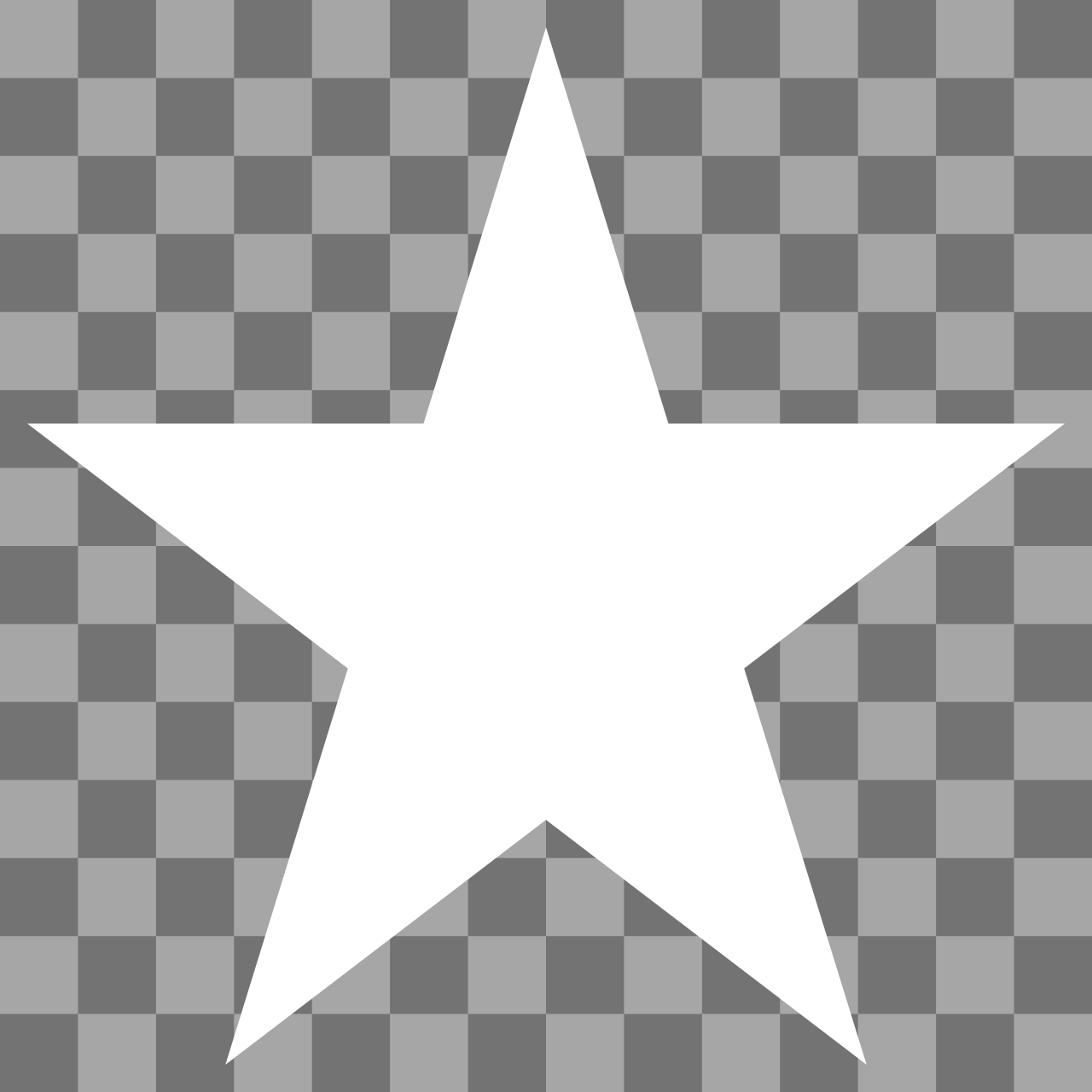 White Star with Transparent Background cover image.