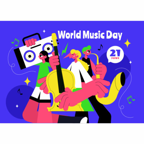 9 World Music Day Illustration cover image.