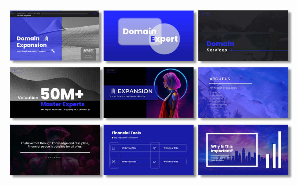 Domain Expansion Bundle Presentation Template - MasterBundles