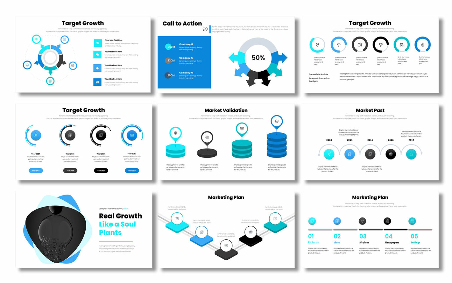 Business Strategy Bundle Presentation Template - MasterBundles