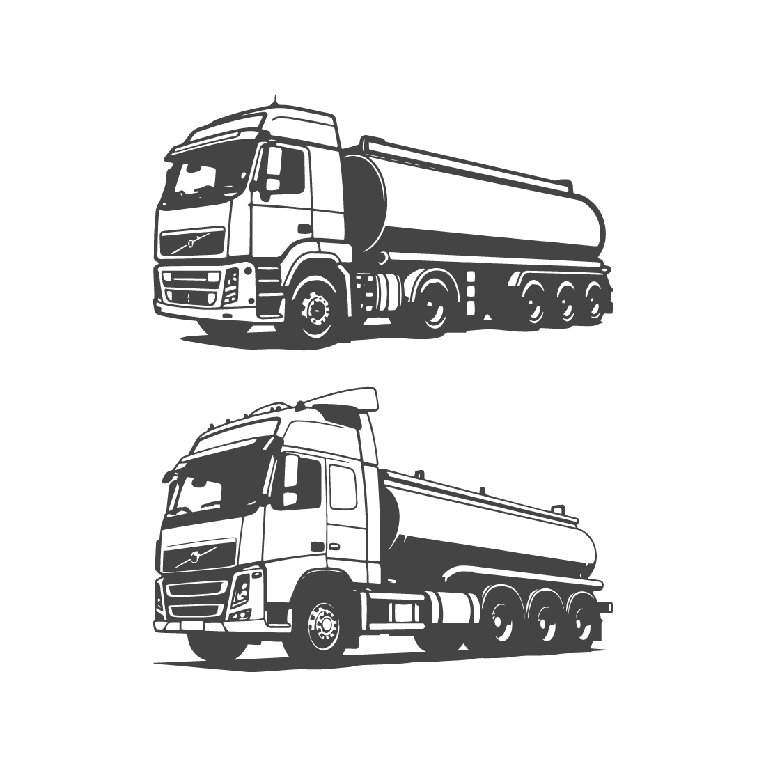Tanker Truck Vector Design Illustration cover image.