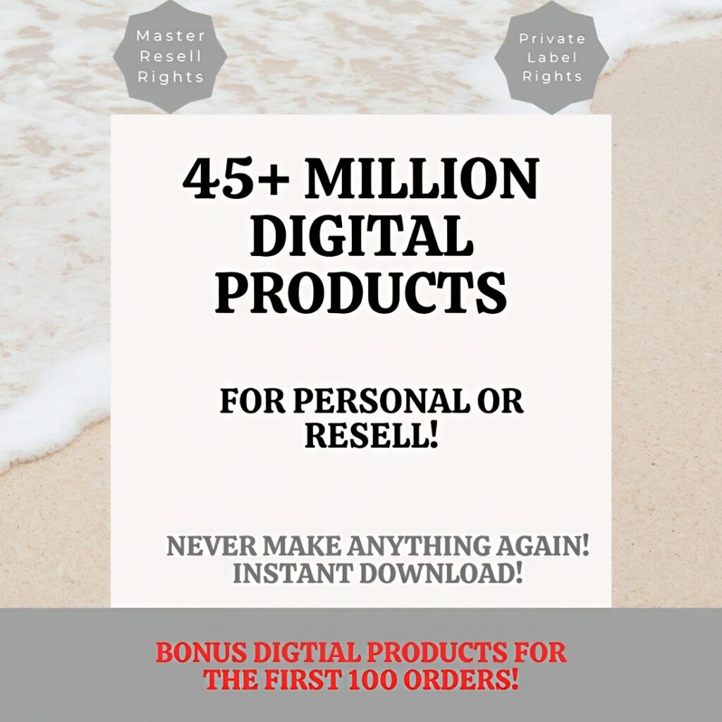 45 Million+ Digital PLR MRR Bundle for Passive Income Million Of ...