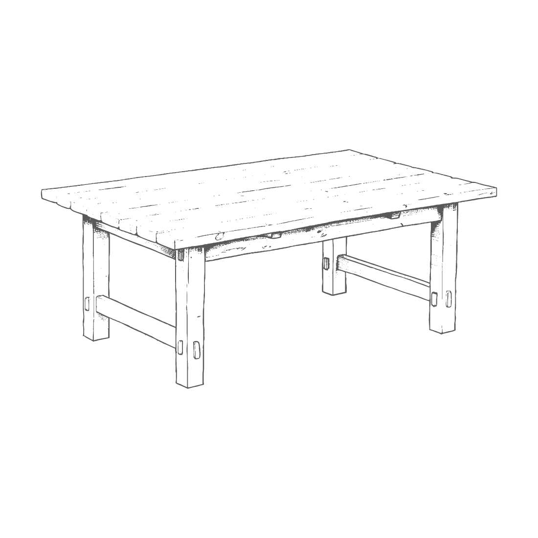 Vector illustration of table and table symbol preview image.