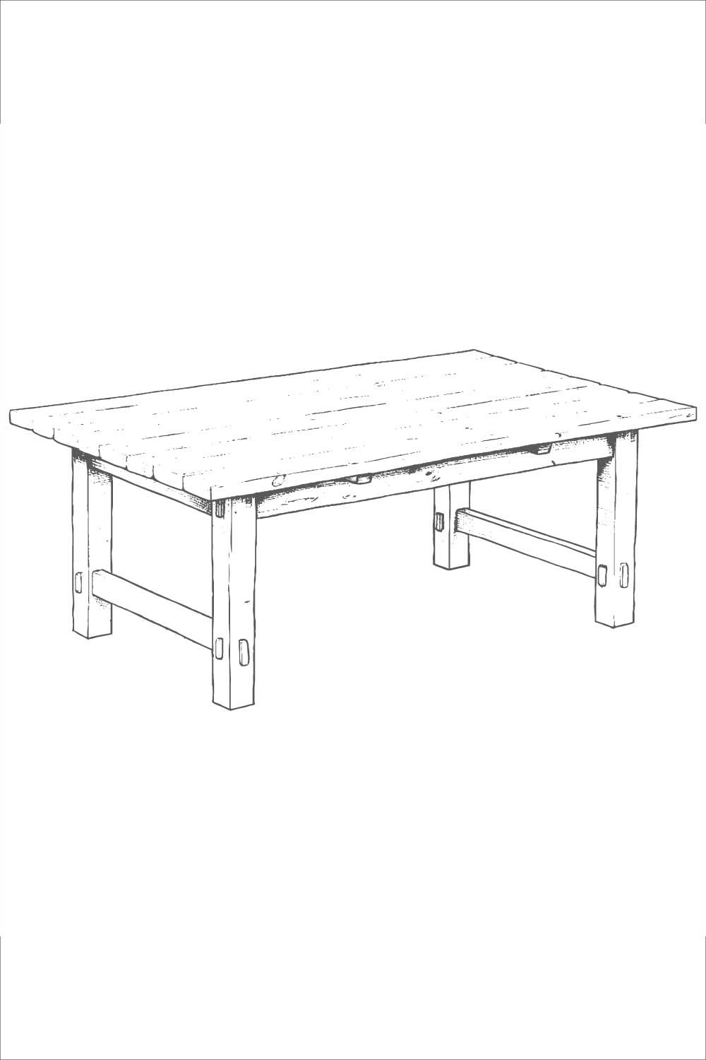 Vector illustration of table and table symbol pinterest preview image.