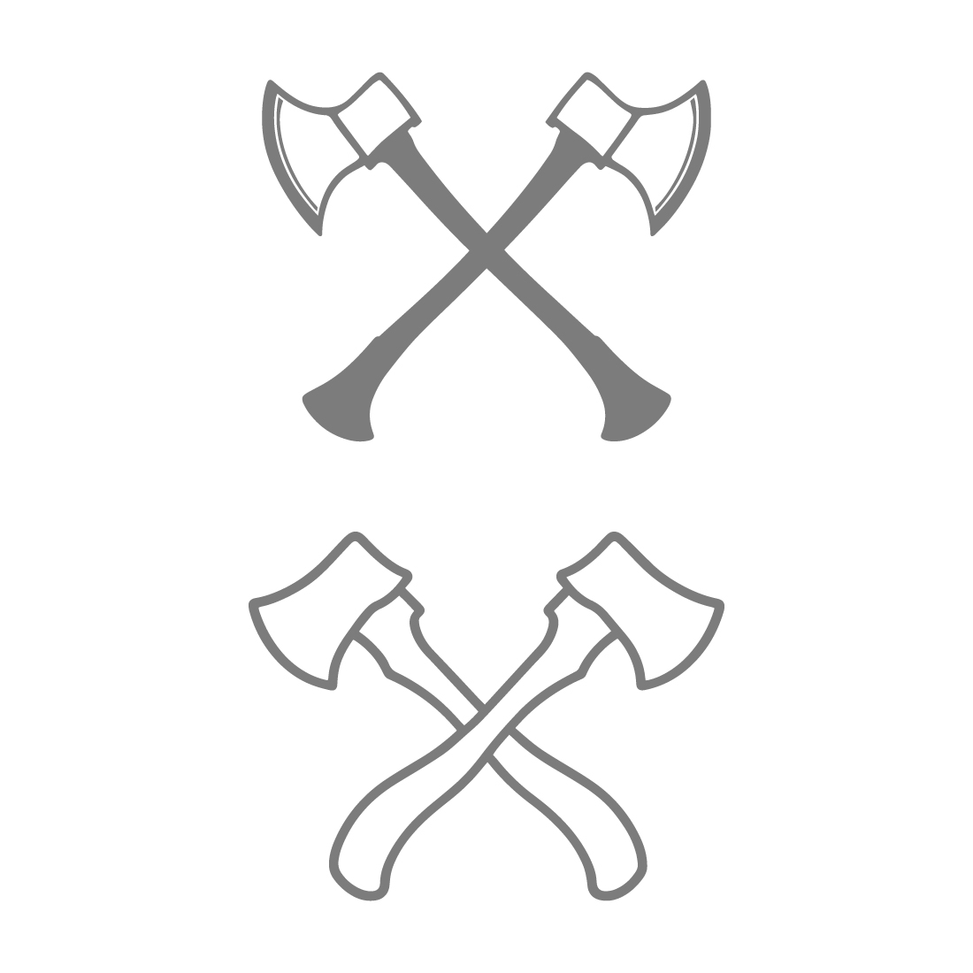 Set Crossed Axes Icon Illustration preview image.