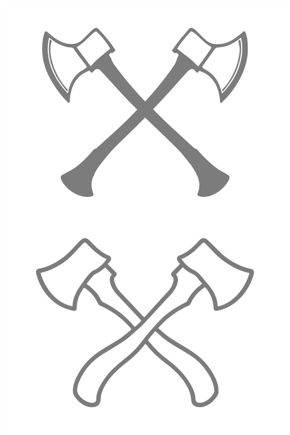 Set Crossed Axes Icon Illustration pinterest preview image.