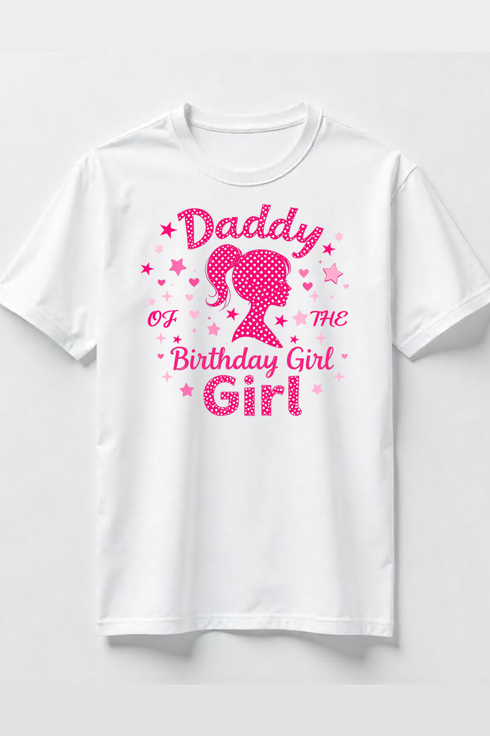 Daddy of the Birthday Girl T-Shirt Design pinterest preview image.