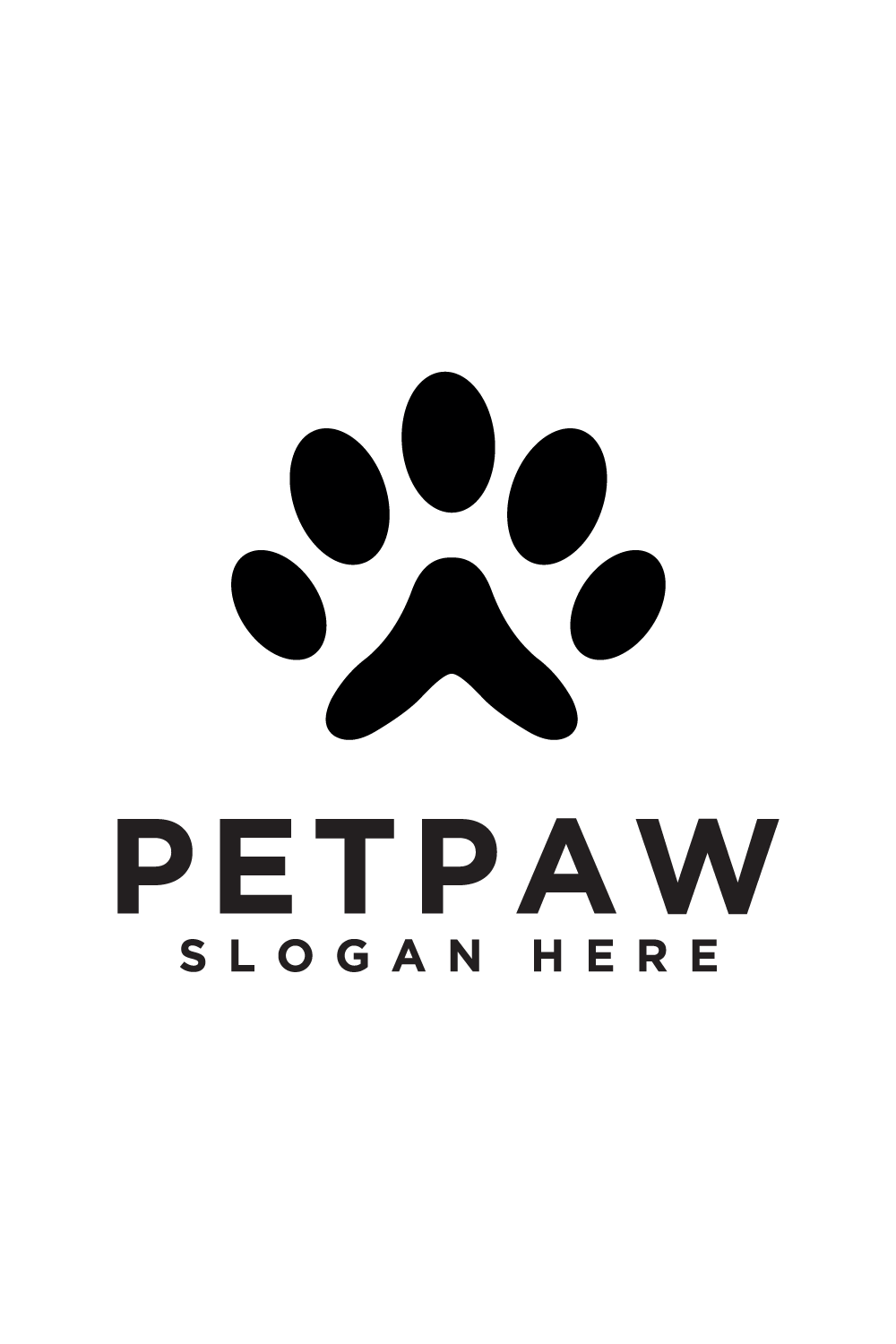 silhouette of dog paws vector pinterest preview image.