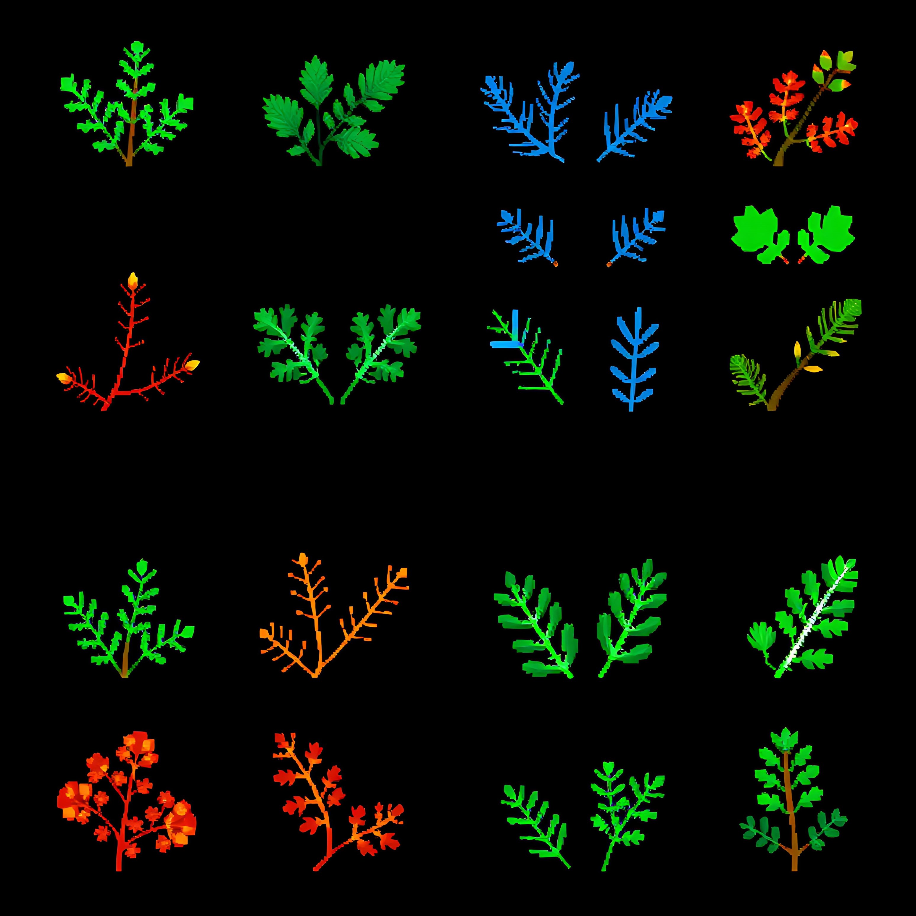 aacedar pine fir juniper. cedar leaves in needle like pixel patterns pine needles in compact pixel clusters 00005 571