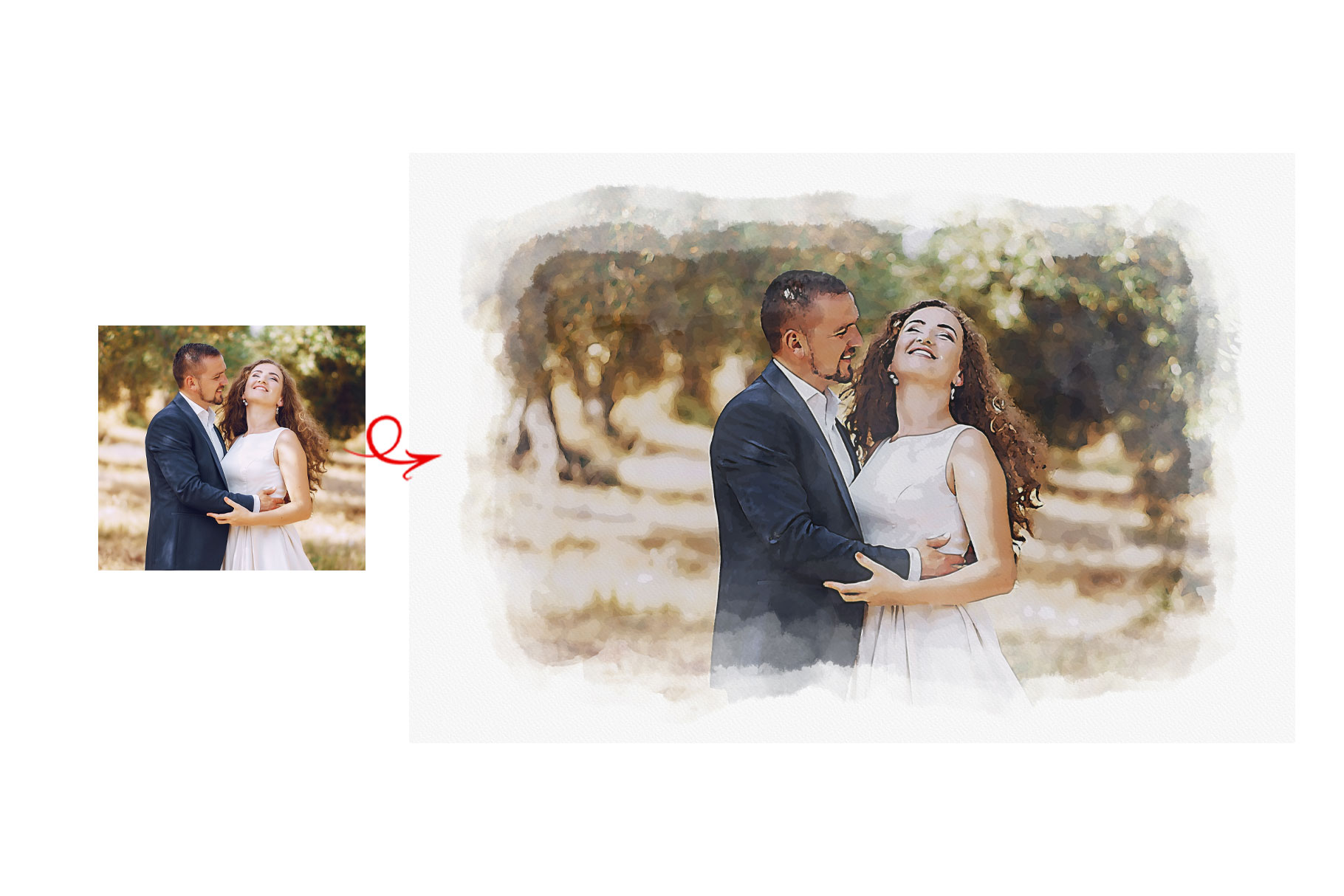 anniversary gift for him watercolor painting q 426