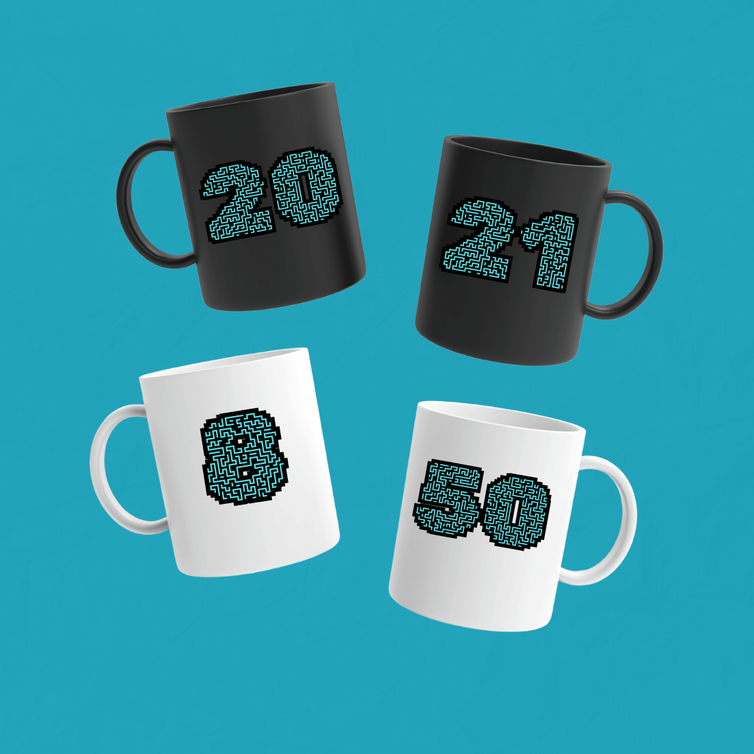 100+ MAZE STYLE NUMBERS FOR BIRTHDAYS, ANNIVERSARRIES AND POD preview image.