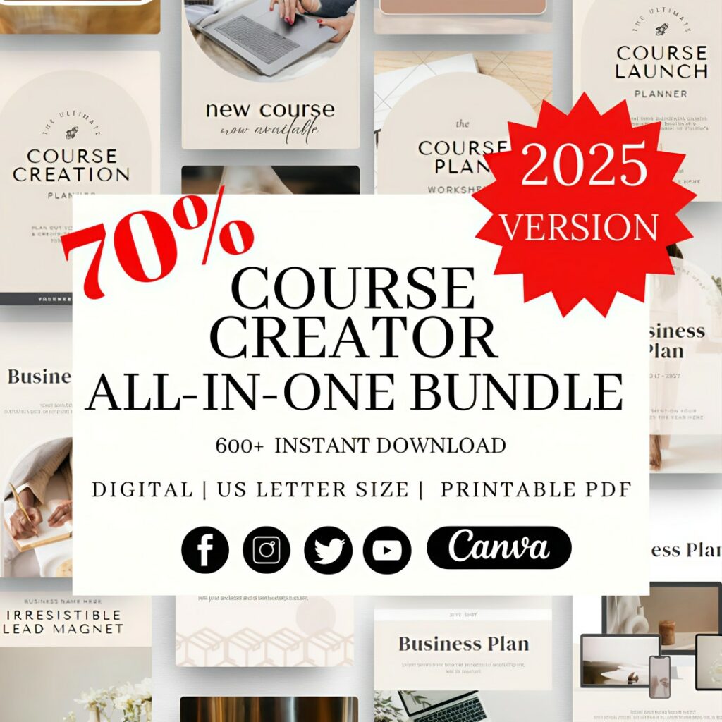 Course Creator Bundle, Course Coach Marketing Kit, coaching business ...