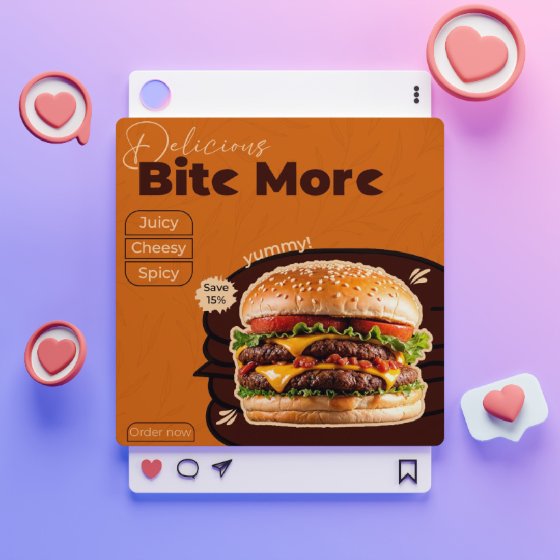 INSTAGRAM Food Post preview image.