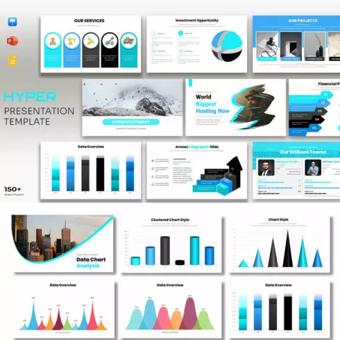 Business Strategy Bundle Presentation Template cover image.
