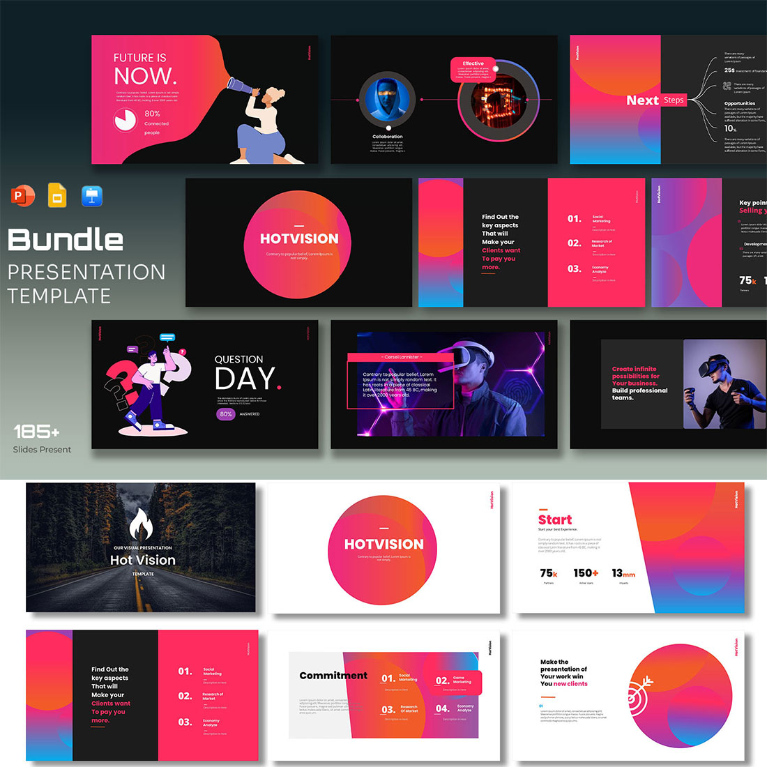 Hot- Vision Business Bundle Template cover image.