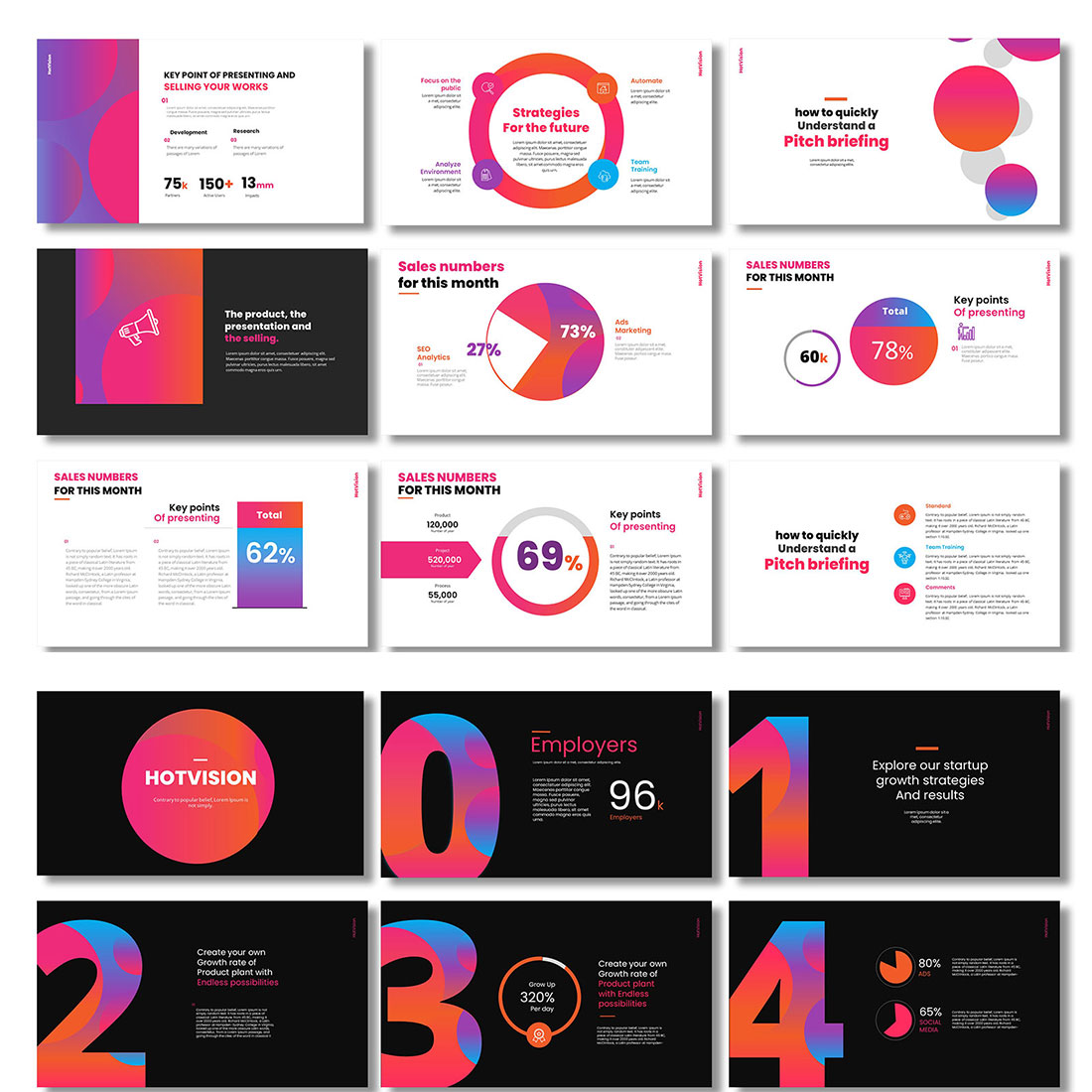 Hot- Vision Business Bundle Template preview image.