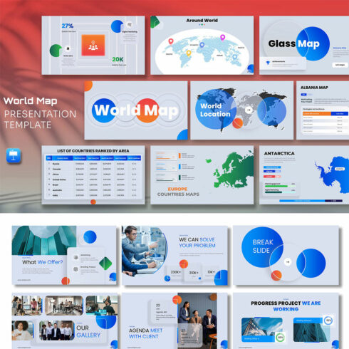 260+ Keynote World Map Presentation cover image.