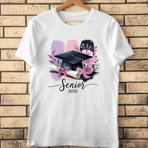 Graduation Cap and Diploma T-Shirt Design cover image.