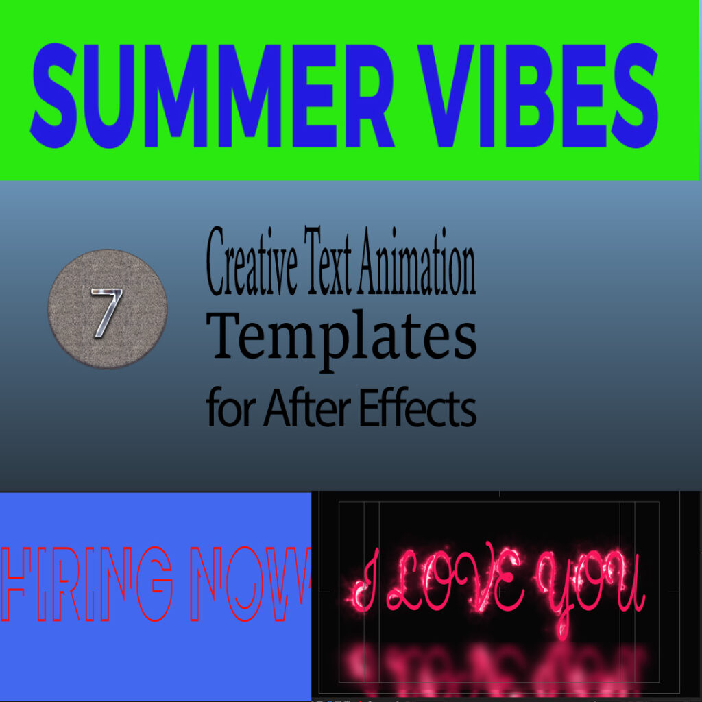 7 Creative Text Animation Templates for After Effects - MasterBundles