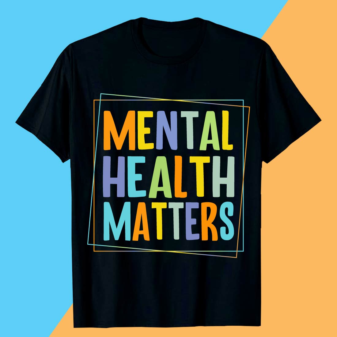MENTAL HEALTH MATTERS Mental Health T-shirt Design Awareness preview image.