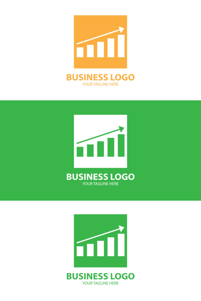 Growth Chart Logo Design, Modern Business Progress & Success Branding ...