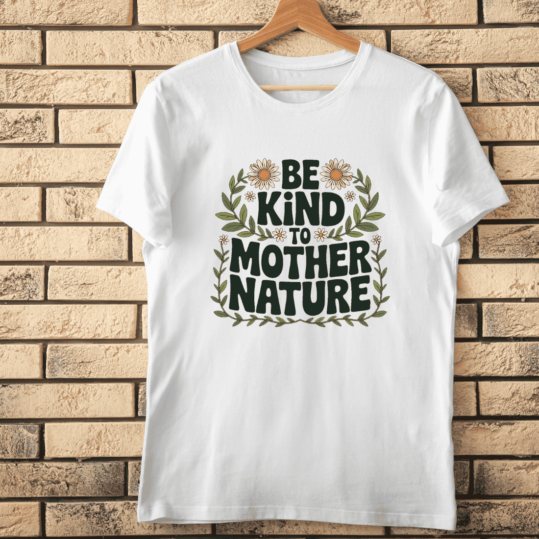 Nature Lover Quote T-Shirt Design cover image.