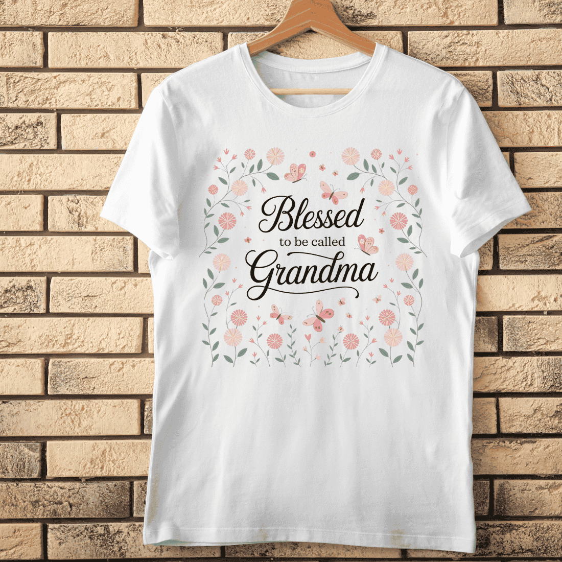 Loving Grandma Blessed T-Shirt Design cover image.
