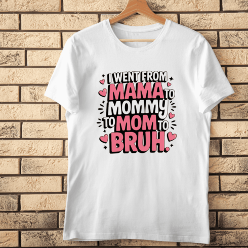 Mom Evolution Hilarious T-Shirt Design - MasterBundles