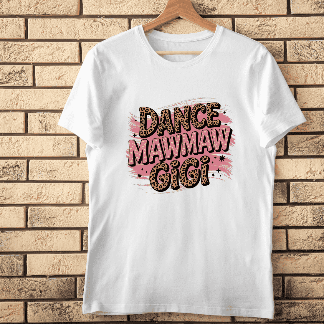 Dance Mawmaw Gigi Leopard T-Shirt Design cover image.