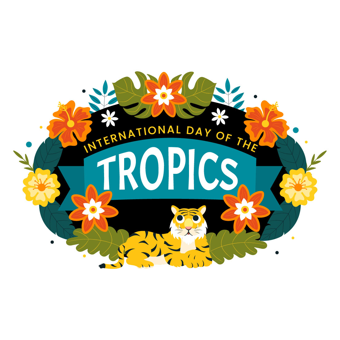 9 Day of the Tropics Illustration preview image.