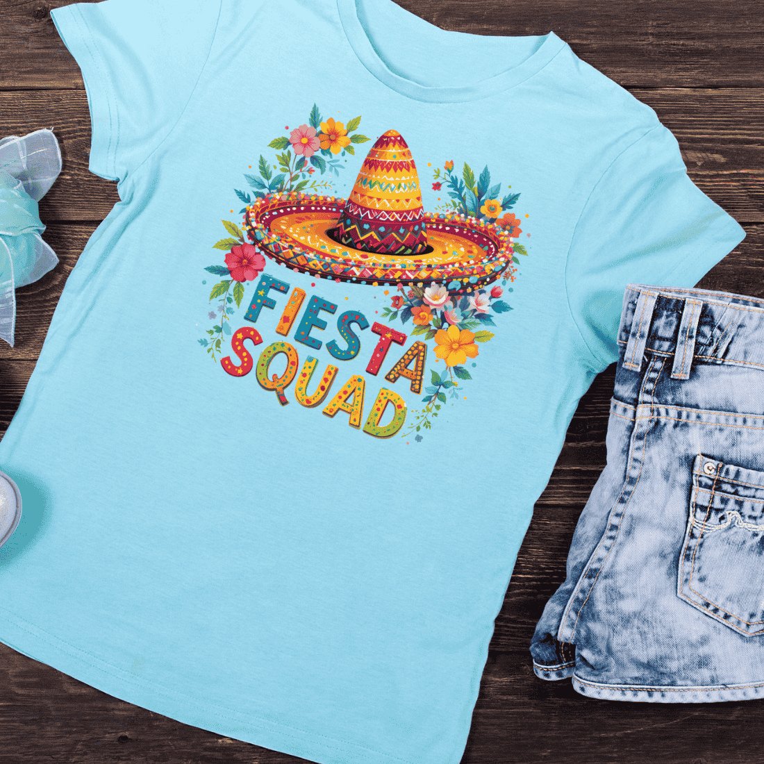 Mexican Party Sombrero T-Shirt Design preview image.